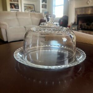 Vintage Arcoroc Cheese/Pastry Serving Plate